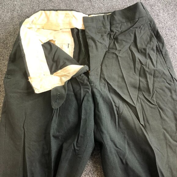 Tropical AG 344 Military Dress Pants Mens 30x30 Green Wool Blend 60s Vietnam - Picture 1 of 13